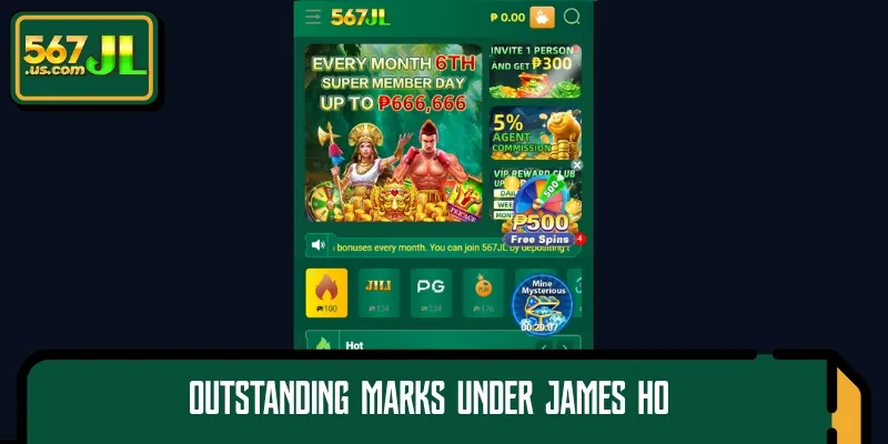 Impressive achievements under James