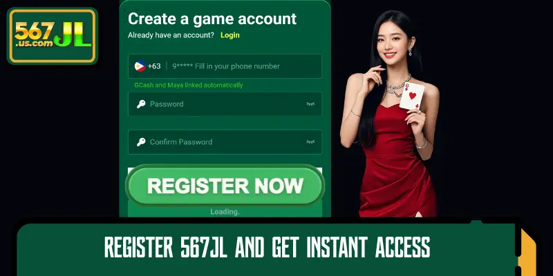 Register 567JL and get instant access